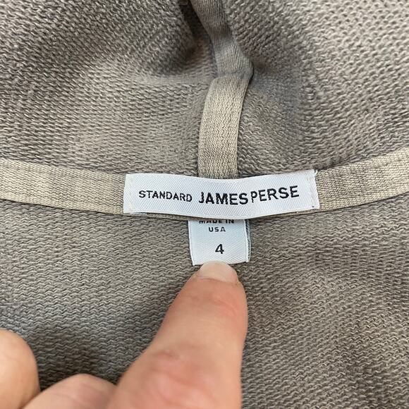 Standard James Perse Hooded Open Cardigan Sweater Women's 4/XL - Picture 4 of 11